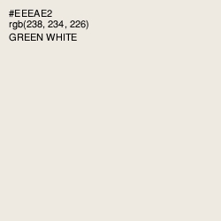 #EEEAE2 - Green White Color Image